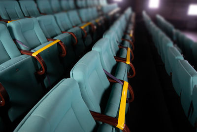 Coronavirus measures on theatre seats