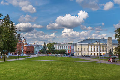 View of cathedral square from catheral in vladimir, russia