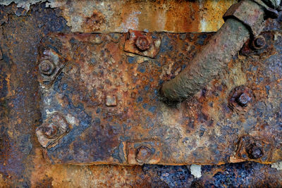 Full frame shot of rusty metal