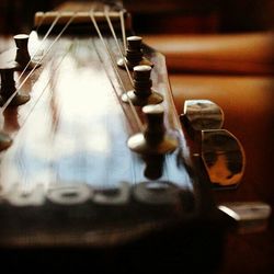 Close-up of guitar