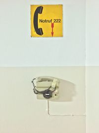 Information sign on wall