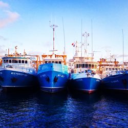Boats in harbor