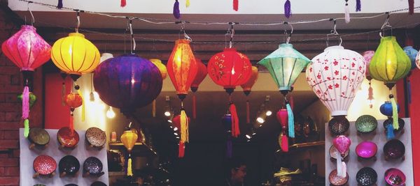 Colorful lanterns for sale