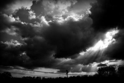 Low angle view of cloudy sky