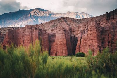 Scenic view of mountain against sky