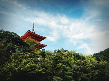 Low angle view of built structure against the sky