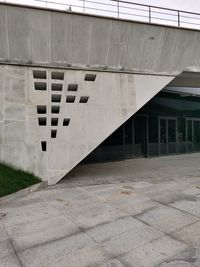 Footpath by building