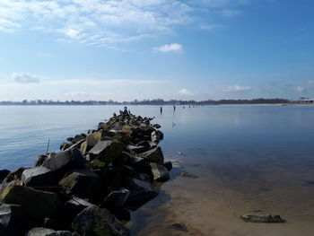 Scenic view of sea against sky