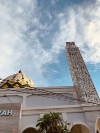 Low angle view of building against sky