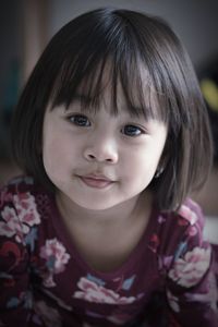 Close-up portrait of cute baby