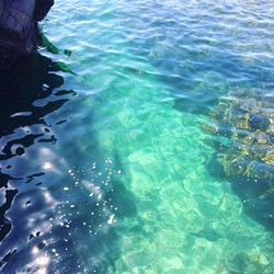 High angle view of seascape