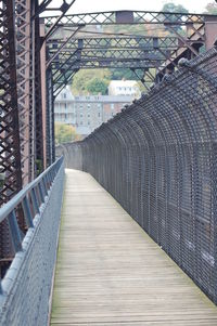 Footbridge in city