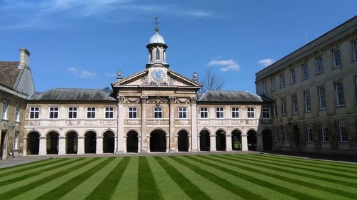 Low angle view of historical building