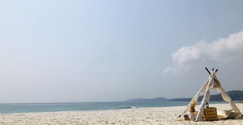 Scenic view of sea against sky