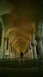 Empty corridor of building