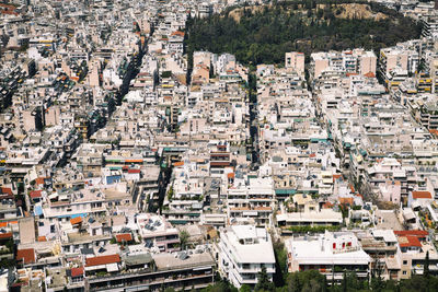 High angle view of cityscape