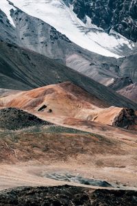Scenic view of snowcapped mountains