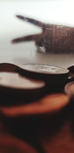 Close-up of coffee on table