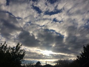 Low angle view of storm clouds in sky