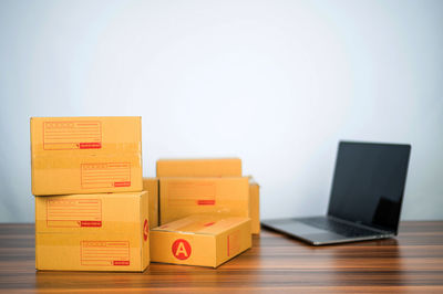 Close-up of toy blocks on table