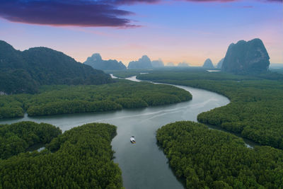 Scenic view of landscape against sky