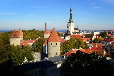 The old town district of tallinn, estonia