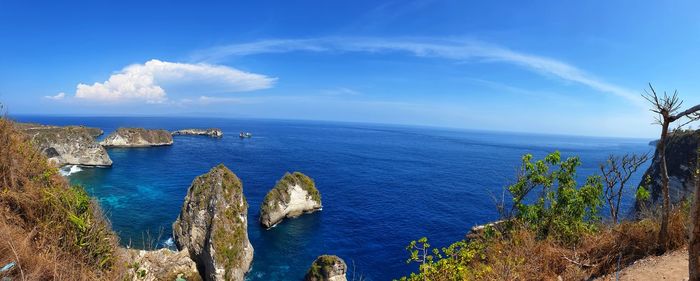 Panoramic view of sea against sky