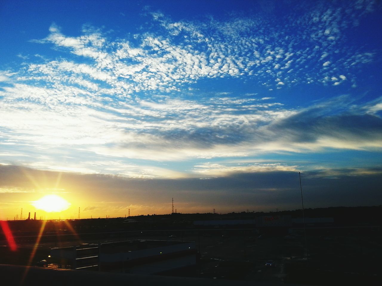 VIEW OF ROAD AT SUNSET