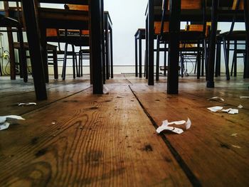 Close-up of bird on table