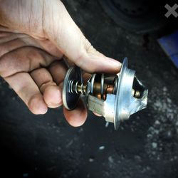 Cropped hand holding metal