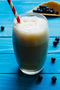 Close-up of drink on table