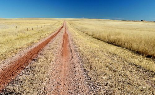 Two track road out in the boondocks 