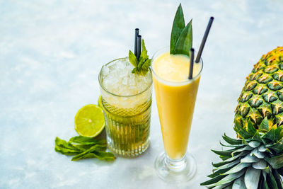 Close-up of drink on table