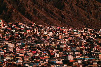 High angle view of townscape