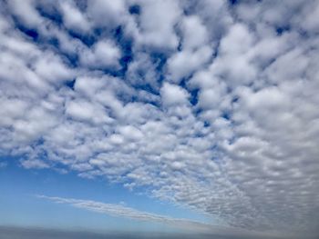 Low angle view of clouds in sky