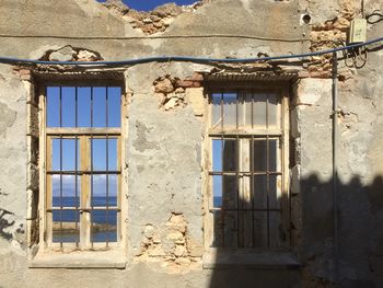 Exterior of abandoned building