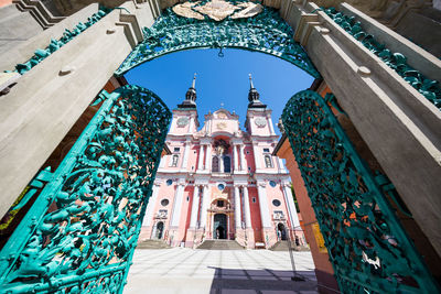 Panoramic view of built structure