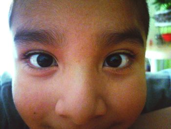 Close-up portrait of boy