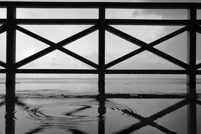 Full frame shot of sea against cloudy sky