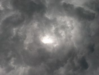Low angle view of storm clouds in sky