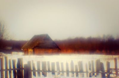 View of house against clear sky