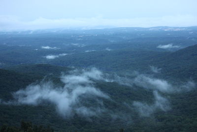 Aerial view of landscape against sky