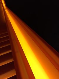 Close-up of illuminated street light