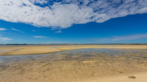 Scenic view of desert against sky