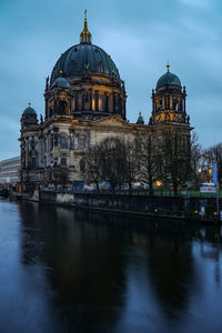 View of cathedral against cloudy sky