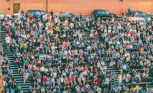 People at stadium