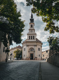 View of church in city