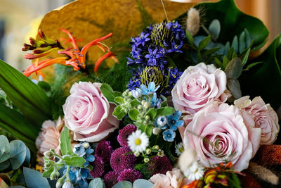 Close-up of rose bouquet