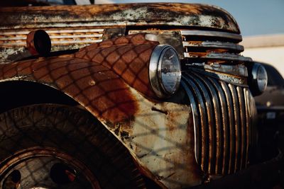 Beautiful vintage truck aged with rust