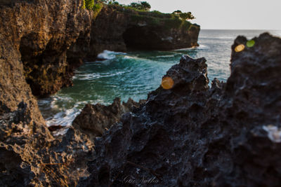 Rocks on beach